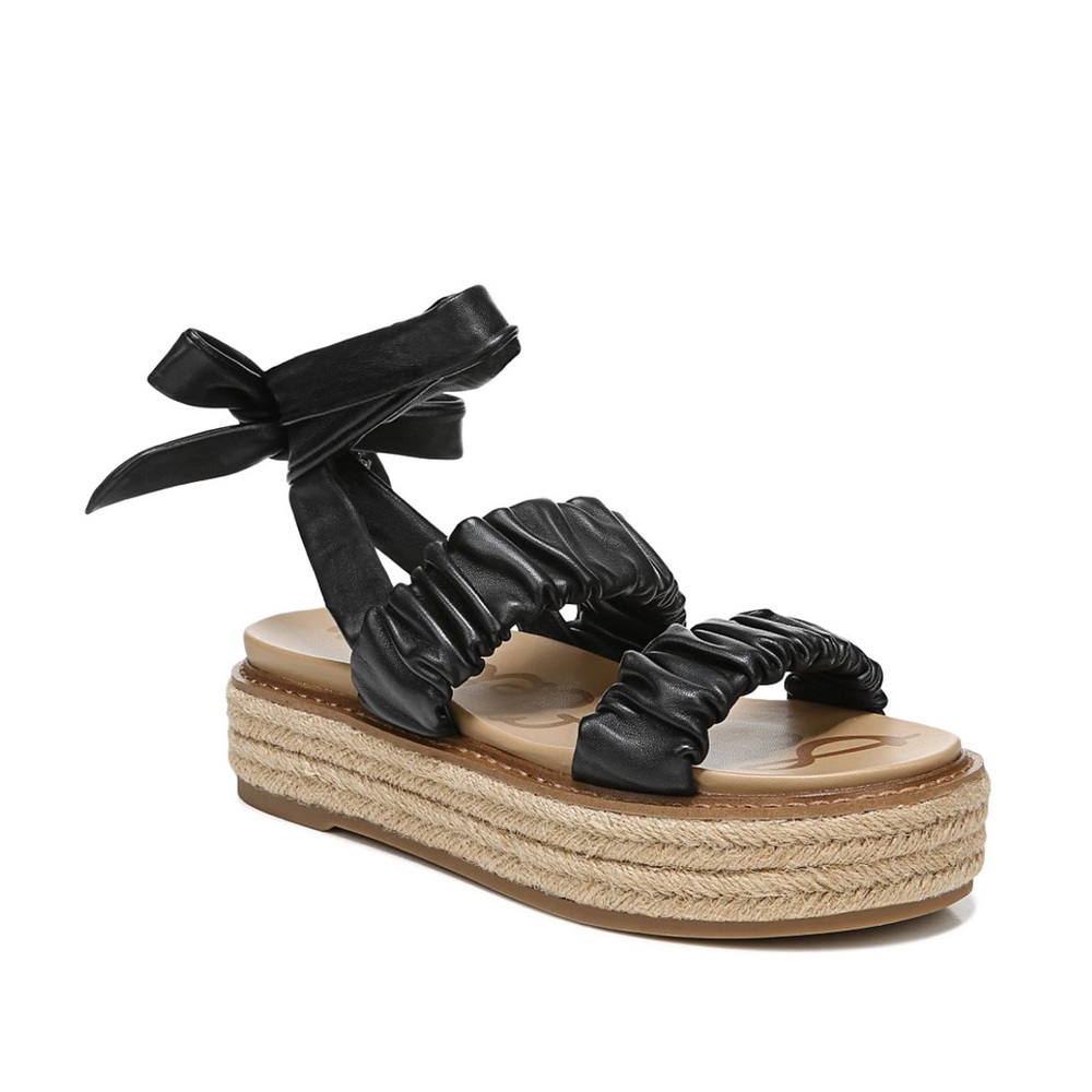 Sam Edelman Kerin Black Espadrille Sandals